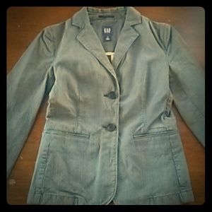 Black pinstripe Gap blazer